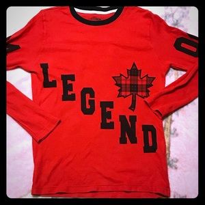 Red Canadian legend Long Sleeve Shirt